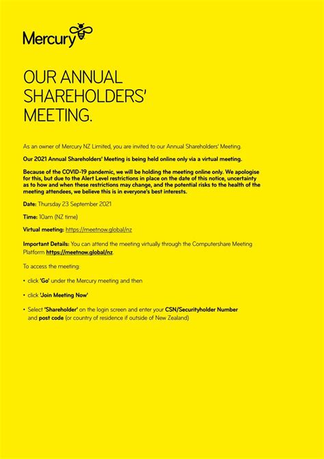 Invitation of the Annual General Meeting of Shareholders No.1/2021.